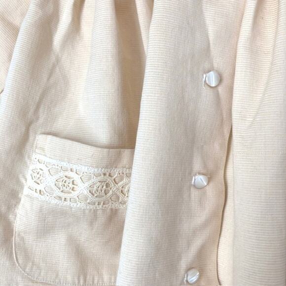 Kate Greenaway Keepsake VINTAGE 70s Baby Toddler Yellow Empire Waist Jacket - Picture 2 of 6